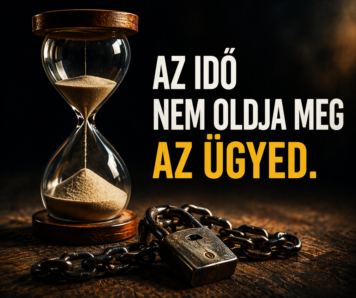 Az idő nem oldja meg az ügyed